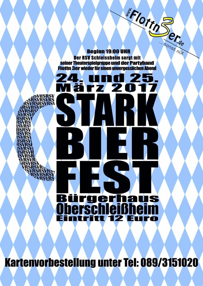 Flottn3er, Starkbierfest RSV Schleissheim, Bürgerhaus Oberschleißheim, Starkbieranstich